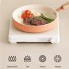 image:imageNeoflam Atelier 95Inch Nonstick Stir Frying Pan with Wood Handle Healthy Cooking Non Stick Ceramic Coating Skillet Induction Compatible Cookware Made in Korea95 Pan