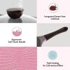 image:imageNeoflam Eela 8Piece Pink Ceramic Nonstick Chef Cookware with Glass Lid Kitchen Pot and Pan Cooking Set Ceramic Coating Easy to Clean Great Gift for Kitchen Made in Korea