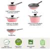 image:imageNeoflam Eela 8Piece Pink Ceramic Nonstick Chef Cookware with Glass Lid Kitchen Pot and Pan Cooking Set Ceramic Coating Easy to Clean Great Gift for Kitchen Made in Korea