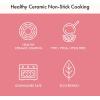 image:imageNeoflam Retro 5Piece Ceramic Nonstick Cookware Set PFOA Free Pots and Pans with Integrated Steam Vent Lid knob prevents boil over and Heat Resistant Silicone Grips for safer cooking at kitchen PinkPink