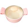image:imageNeoflam Retro Pink 6Piece Cookware Set with Glass Lid  Nonstick Casserole Pot Saucepan amp Dutch Oven for Healthy Cooking Simmering Stewing Kitchen Decor Made in Korea