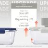 image:imageNeoflam Vacu Seal 13Piece Vacuum Food Storage Set  Borosilicate Glass with Vacuum Pump  Airtight Stackable Containers with SteamValve Lids  Oven Freezer Dishwasher Microwave Compatible