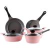 image:imageNeoflam Eela 8Piece Pink Ceramic Nonstick Chef Cookware with Glass Lid Kitchen Pot and Pan Cooking Set Ceramic Coating Easy to Clean Great Gift for Kitchen Made in Korea