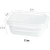 image:imageNeoflam Opal Glass 13oz Rectangular Food Storage  Transparent Lid