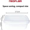 image:imageNeoflam Opal Glass 13oz Rectangular Food Storage  Transparent Lid