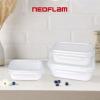 image:imageNeoflam Opal Glass 13oz Rectangular Food Storage  Transparent Lid