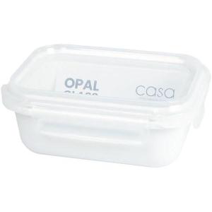 image:imageNeoflam Opal Glass 13oz Rectangular Food Storage  Transparent Lid