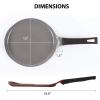 image:imageCrepe pan Neoflam Ceramic Nonstick pan 10 inch Bakelite Handle Tawa pan Griddle Pancake Maker Skillet Omelette Tortilla Roti Naan Dosa Lightweight PFOA free RedChili Pepper Red