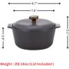 image:imageNeoflam 14QT Kitchen Nonstick Ceramic Clay Cooking Casserole Hot Pot with Lid Stew Rice Noodle Soup Steamer Oven amp Dishwasher Safe Dutch Oven Made in Korea 7  18cm