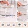 image:imageNeoflam 2 Set FIKA One Borosilicate Glass Food Container with Lid Microwave Oven Dishwasher Freezer Safe Stylish Home Deco Modern Kitchen Storages Refrigerator Canisters 44oz 1300ml 137qt31 oz