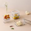 image:imageNeoflam 2 Set FIKA One Borosilicate Glass Food Container with Lid Microwave Oven Dishwasher Freezer Safe Stylish Home Deco Modern Kitchen Storages Refrigerator Canisters 44oz 1300ml 137qt31 oz
