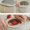 image:imageNeoflam 4 Set FIKA One Kitchen Porcelain Ceramic Food Container with Glass Lid Microwave Oven Dishwasher Safe Storage Pantry Refrigerator Cabinet Organization Home Deco 1000ml  106 qt  34ozRose Pink