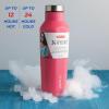 image:imageNeoflam Airtight 17oz Stainless Steel Tumbler  Slim Sport Travel Mug Cupholder Friendly Reusable Bottle for Hot Coffee Cold Water Iced Tea amp Outdoor Activities Dishwasher Safe 500ml Hot PinkHot Pink