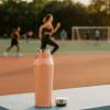 image:imageNeoflam Airtight 17oz Stainless Steel Tumbler  Slim Sport Travel Mug Cupholder Friendly Reusable Bottle for Hot Coffee Cold Water Iced Tea amp Outdoor Activities Dishwasher Safe 500ml Hot PinkSunset Pink