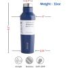 image:imageNeoflam Airtight 17oz Stainless Steel Tumbler  Slim Sport Travel Mug Cupholder Friendly Reusable Bottle for Hot Coffee Cold Water Iced Tea amp Outdoor Activities Dishwasher Safe 500ml Hot PinkMoon Navy