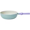 image:imageNeoflam Better Finger Macaroon Color Cast Aluminum Wokpan 9 inch Mint Green Induction IH