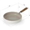 image:imageNeoflam Bien 95 Nonstick Ceramic Frying Pan with Wooden Handle Induction Skillet for Healthy Cooking Stir Fry amp Omelet Egg Pan Kitchen Essential Cookware Made in Korea 24cm