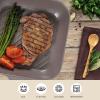 image:imageNeoflam Eela 11 Non Stick Grill Pan Griddle Square Stovetop Grill with Sear Ridges PFOA Free Ecolon Ceramic Coating for Skillet broil Fish Vegetables and Meat Scratch Resistant GreenOrangeBrown
