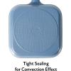 image:imageNeoflam Eela 11 Non Stick Grill Pan Griddle Square Stovetop Grill with Sear Ridges PFOA Free Ecolon Ceramic Coating for Skillet broil Fish Vegetables and Meat Scratch Resistant GreenDeep Blue
