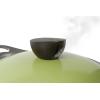 image:imageNeoflam Eela 25 QT Ceramic Nonstick Low Stockpot with Steam Releasing Lid in Olive Green