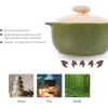 image:imageNeoflam Kiesel 2qt NonStick Ceramic Casserole Pot Dutch Oven Clay Pot Stockpot For Stew Soup Steam Scratch Resistant Oven Safe Heat Resistant PlumLime