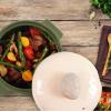 image:imageNeoflam Kiesel 2qt NonStick Ceramic Casserole Pot Dutch Oven Clay Pot Stockpot For Stew Soup Steam Scratch Resistant Oven Safe Heat Resistant PlumLime