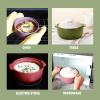image:imageNeoflam Kiesel 2qt NonStick Ceramic Casserole Pot Dutch Oven Clay Pot Stockpot For Stew Soup Steam Scratch Resistant Oven Safe Heat Resistant PlumLime