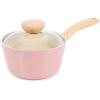 image:imageNeoflam Retro 15QT Saucepan with Lid  7 18cm HeavyDuty Nonstick Ceramic Coated Sauce Pot with Bakelite Handle Pink Color Dishwasher Safe Elegant Kitchen Cookware Made in Korea