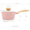 image:imageNeoflam Retro 15QT Saucepan with Lid  7 18cm HeavyDuty Nonstick Ceramic Coated Sauce Pot with Bakelite Handle Pink Color Dishwasher Safe Elegant Kitchen Cookware Made in Korea