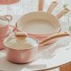 image:imageNeoflam Retro 15QT Saucepan with Lid  7 18cm HeavyDuty Nonstick Ceramic Coated Sauce Pot with Bakelite Handle Pink Color Dishwasher Safe Elegant Kitchen Cookware Made in Korea