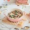 image:imageNeoflam Retro 20QT Low Stock Pot with Lid  87 22cm Nonstick Ceramic Coated Casserole Pot for Soup Pasta Stew Dishwasher Safe Elegant Pink Cookware for Everyday Use Made in KoreaPink