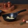 image:imageVulcan Kitchen Nonstick 8Inch All Black Profeesional Frying Wok Pan Induction Compatible Cookware Healthy Cooking Ceramic TCoating Skillet Flat Bottom Mini Stir Fry Pan Made in Korea 20cm8 Pan