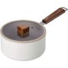 image:imageBien Kitchen Nonstick 2QT Saucepan with Glass Lid PFOAFree Healthy Cooking Ceramic Coating Saucepot Induction Compatible Cookware Wooden Handle Made in Korea 7 Inch