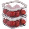 image:imageNeoflam 2 Set FIKA One Borosilicate Glass Food Container with Lid Microwave Oven Dishwasher Freezer Safe Stylish Home Deco Modern Kitchen Storages Refrigerator Canisters 44oz 1300ml 137qt31 oz