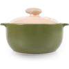 image:imageNeoflam Kiesel 2qt NonStick Ceramic Casserole Pot Dutch Oven Clay Pot Stockpot For Stew Soup Steam Scratch Resistant Oven Safe Heat Resistant PlumLime