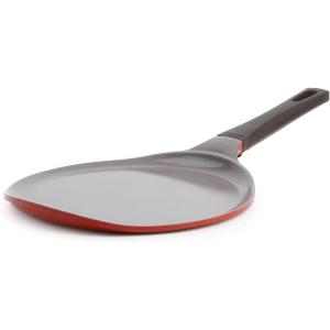 image:imageCrepe pan Neoflam Ceramic Nonstick pan 10 inch Bakelite Handle Tawa pan Griddle Pancake Maker Skillet Omelette Tortilla Roti Naan Dosa Lightweight PFOA free RedChili Pepper Red