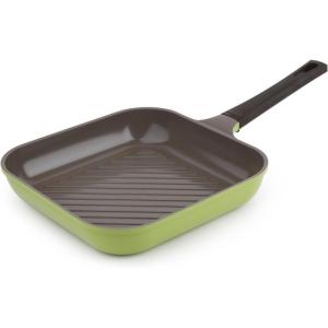 image:imageNeoflam 11 Ceramic Nonstick Square Grill Pan Avocado GreenAvocado Green