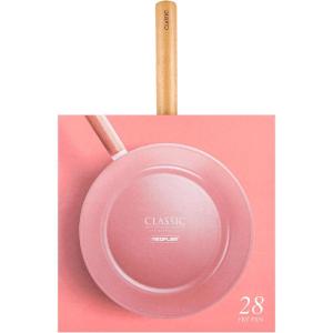 image:imageNeoflam 11 Non Stick Frying Pan with Wood Handle  Ceramic Coated Saute Skillet for Healthy Cooking PFOA Free Lightweight Even Heat Distribution Induction amp All Stovetops Made in Korea11 Pan