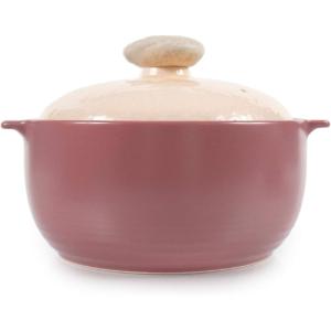 image:imageNeoflam Kiesel 2qt NonStick Ceramic Casserole Pot Dutch Oven Clay Pot Stockpot For Stew Soup Steam Scratch Resistant Oven Safe Heat Resistant PlumLilac