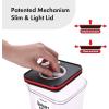 image:imageNeoflam Smart Seal 6pc Patent Airtight Kitchen Pantry CanisterOrganizer Clear Plastic Container amp Simple Twist Lids 100 Leak Proof Dishwasher Safe BPA Free Dry Food Storage Set WhiteBlackRed Lid
