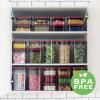 image:imageNeoflam Smart Seal 6pc Patent Airtight Kitchen Pantry CanisterOrganizer Clear Plastic Container amp Simple Twist Lids 100 Leak Proof Dishwasher Safe BPA Free Dry Food Storage Set WhiteBlackRed Lid