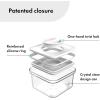 image:imageNeoflam Smart Seal 6pc Patent Airtight Kitchen Pantry CanisterOrganizer Clear Plastic Container amp Simple Twist Lids 100 Leak Proof Dishwasher Safe BPA Free Dry Food Storage Set WhiteWhite Lid