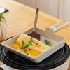 image:imageFIKA Kitchen Nonstick 6Inch Rectangle Tamagoyaki Egg Roll Pan with Wooden Handle Japanese Omelette Frying Skillet Induction Compatible Cookware Healthy Cooking Tamago Pan Made in Korea 15cm