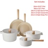 image:imageNEOFLAM FIKA 8Piece Home Kitchen Essential Cookware Pot and Pan Set with Lid Nonstick Ceramic Coating Induction Made in Korea5 SET