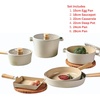 image:imageNEOFLAM FIKA 9Piece Kitchen Essential Cookware Set with Lids Induction Nonstick Ceramic Coating Pot Pan Tamagoyaki Skillet Made in Korea 6 SET