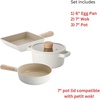image:imageNeoflam FIKA 4Piece Home Kitchen Essential Mini Cookware Pan and Pot Set with Lid Nonstick Ceramic Coating Induction Made in Korea
