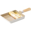 image:imageFIKA Kitchen Nonstick 6Inch Rectangle Tamagoyaki Egg Roll Pan with Wooden Handle Japanese Omelette Frying Skillet Induction Compatible Cookware Healthy Cooking Tamago Pan Made in Korea 15cm