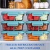 image:imageNeoflam 12Pieces Airtight Kitchen Storage with Lid Oval Bento Glass Food Container with Vent Microwave Meal Prep Canister Dishwasher and Oven Safe 39oz  12 Liter  48 cups37oz