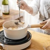 image:imageNeoflam FIKA 6 Piece Kitchen Nonstick Cookware Pot Set with GlassLid Induction Multipurpose Cooking Essential Casserole Every Day Use Made in Korea IvoryIvory