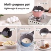 image:imageNeoflam 1qt Saucepan Butter Warmer Milk BoilingMelting Pot Ecolon Healthy Ceramic Nonstick Coating PFOAfree 2 Pour Spouts Dishwasher Safe Blue